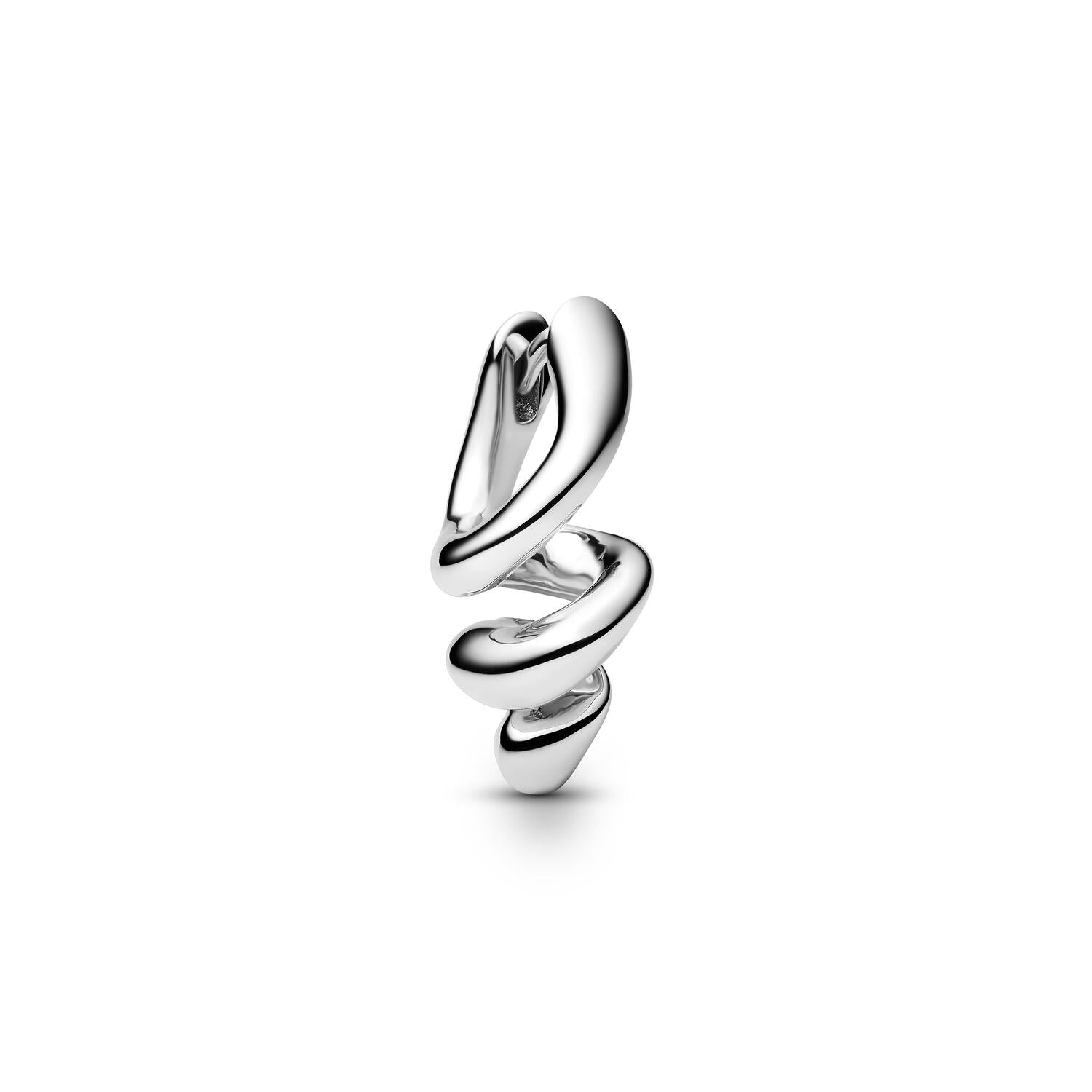 Coil Huggie ørering - sølv